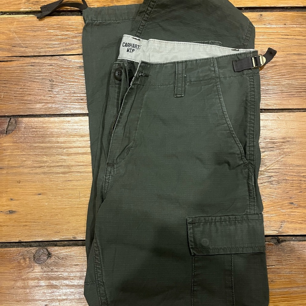 Carhartt Men's Dark Green Cargo Pants